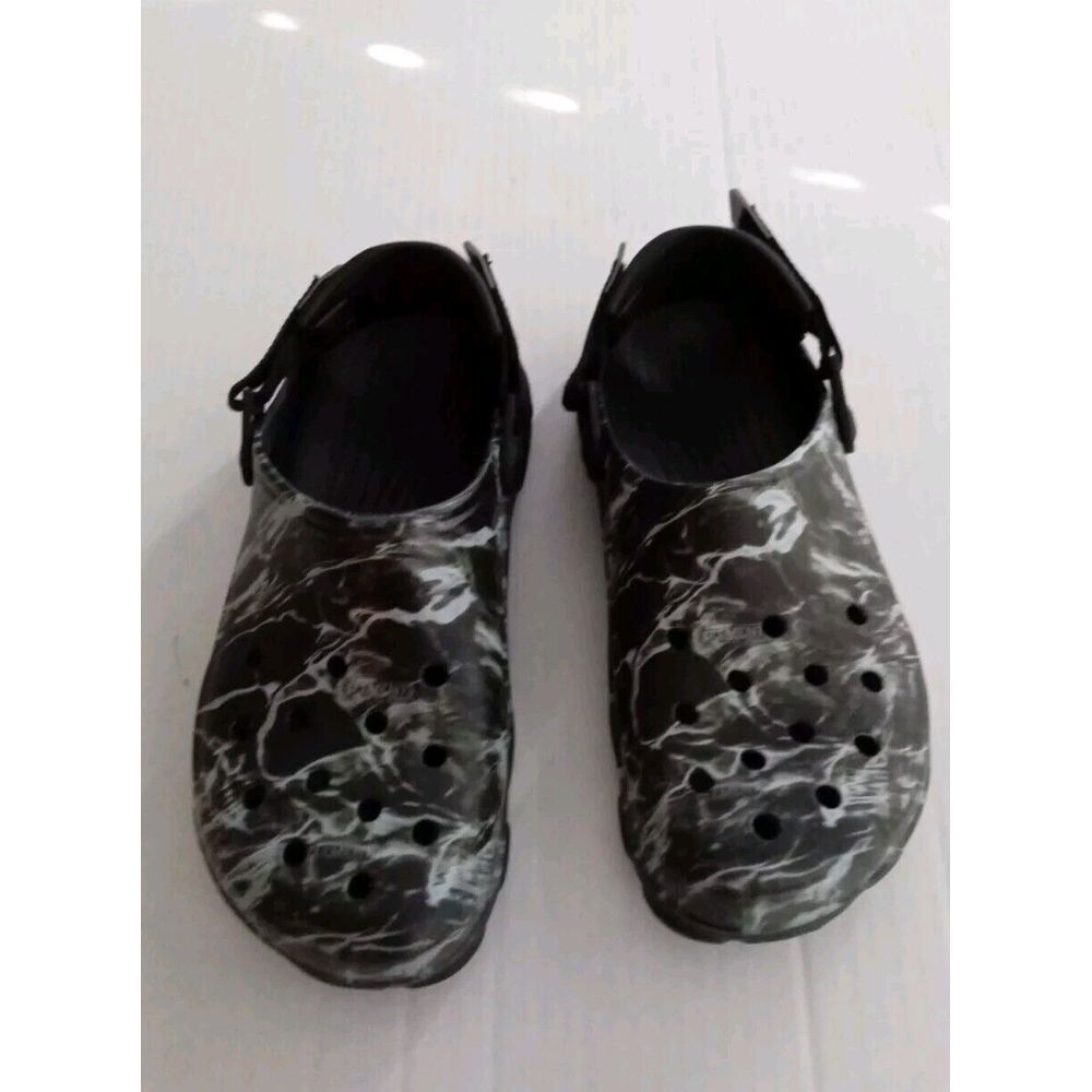 Marble Print Clogs Comfort Slip On‎ Sandals Shoes Casual Black Size Unknown